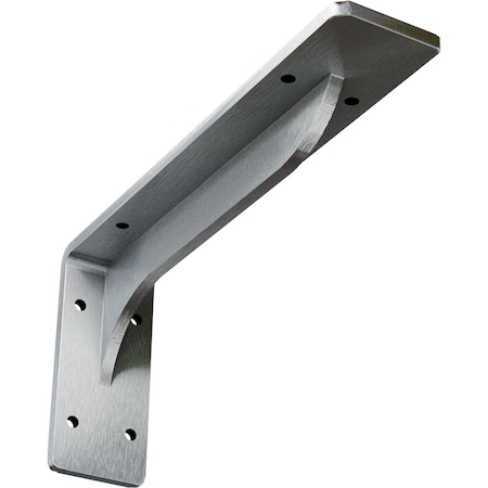 Ekena Millwork Embrey Steel Bracket, Unfinished 2"W x 10"D x 4 3/4"H BKTM02X10X04EBCRS